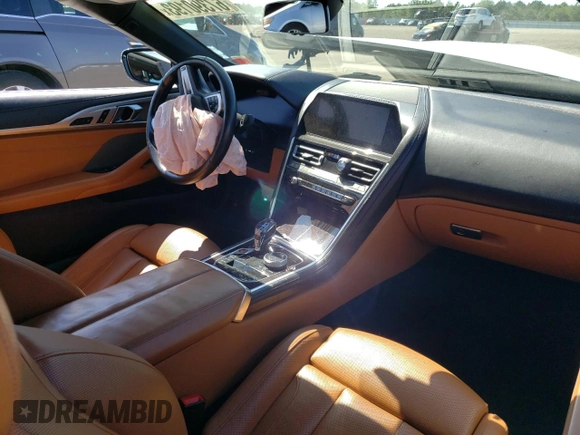 2019 BMW 8 Series M850i xDrive with VIN WBAFY4C54KBX29981, listed as a Copart auction lot 67390193 with 0 mi miles. Bid and sale history available at carsss.com. Image 8.