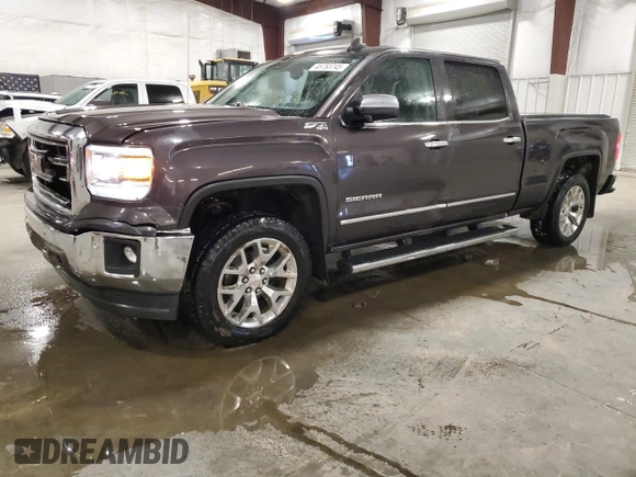 2015 GMC Sierra 1500 SLT with VIN 3GTU2VEJ6FG277119, listed as a Copart auction lot 45753745 with 287,866 mi miles and Salvage Title. Bid and sale history available at DreamBid. Image 1.