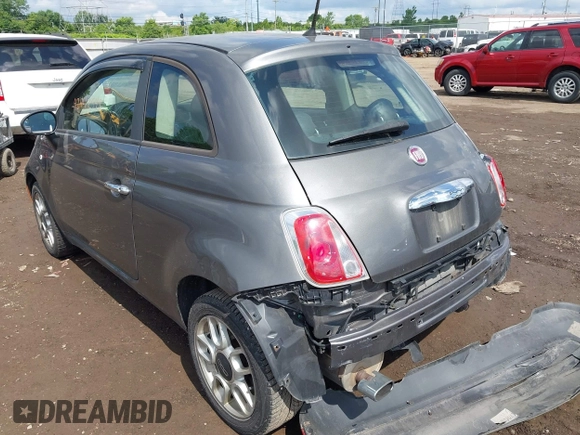 2013 FIAT 500 Pop z VIN 3C3CFFAR0DT548590, wystawiony jako IAAI lot #42442549 z przebiegiem 178 205 mil mil oraz . Historia ofert i sprzedaży dostępna na DreamBid. Obrazek 3.