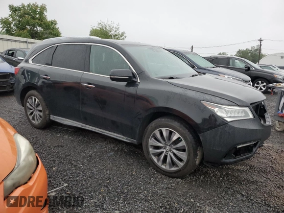 2014 Acura MDX Technology z VIN 5FRYD4H47EB008335, wystawiony jako Copart lot #59597145 z przebiegiem 130 689 mil mil oraz Szkoda całkowita • Salvage title. Historia ofert i sprzedaży dostępna na DreamBid. Obrazek 4.