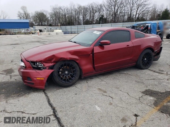 2014 Ford Mustang V6 with VIN 1ZVBP8AM1E5201367, listed as a Copart auction lot 51088215 with 153,209 mi miles and Salvage Title. Bid and sale history available at carsss.com. Image 1.