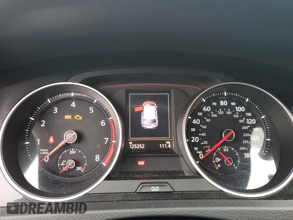 2016 Volkswagen Golf GTI SE with VIN 3VW5T7AU5GM057645, listed as a Copart auction lot 48831295 with 125,252 mi miles and Clean Title. Bid and sale history available at carsss.com. Image 9.