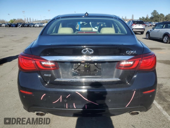 2015 Infiniti Q70 z VIN JN1BY1PR9FM830573, wystawiony jako Copart lot #48071215 z przebiegiem 57 378 mil mil oraz Szkoda całkowita • Salvage title. Historia ofert i sprzedaży dostępna na DreamBid. Obrazek 6.