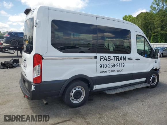 2022 Ford Transit Passenger XL z VIN 1FDZK1C85NKA69802, wystawiony jako Copart lot #56595895 z przebiegiem 67 239 mil mil oraz Szkoda całkowita • Salvage title. Historia ofert i sprzedaży dostępna na DreamBid. Obrazek 3.