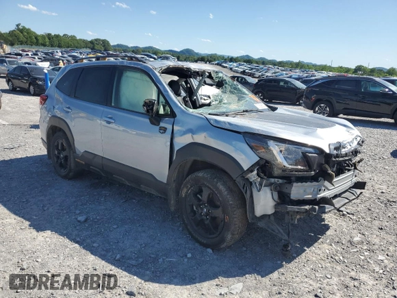 2023 Subaru Forester Wilderness with VIN JF2SKAMC7PH539483, listed as a Copart auction lot 57389665 with 41,940 mi miles and Salvage title. Bid and sale history available at DreamBid. Image 4.