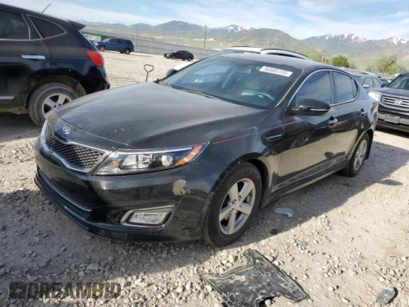 2015 Kia Optima LX z VIN 5XXGM4A76FG517607, wystawiony jako Copart lot #56585135 z przebiegiem 106 702 mil mil oraz Szkoda całkowita • Salvage title. Historia ofert i sprzedaży dostępna na DreamBid. Obrazek 1.