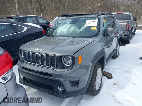 2021 Jeep Renegade Latitude with VIN ZACNJDB12MPN30483, listed as a IAAI auction lot 41619532 with Not Provided miles and . Bid and sale history available at DreamBid. Image 13.