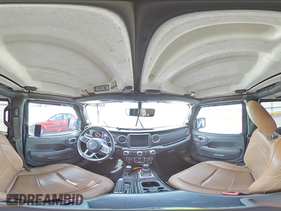 2020 Jeep Gladiator Overland z VIN 1C6HJTFG4LL137667, wystawiony jako Copart lot #49980295 z przebiegiem 49 016 mil mil oraz Szkoda całkowita • Salvage title. Historia ofert i sprzedaży dostępna na DreamBid. Obrazek 16.