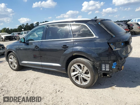 2021 Audi Q7 Premium with VIN WA1AJAF78MD018962, listed as a Copart auction lot 77936954 with 39,006 mi miles and Salvage Title. Bid and sale history available at carsss.com. Image 2.