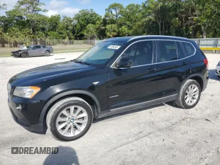 2011 BMW X3 28i with VIN 5UXWX5C57BLW13758, listed as a Copart auction lot 51894955 with 77,140 mi miles and Salvage Title. Bid and sale history available at carsss.com. Image 1.