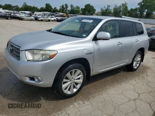 2009 Toyota Highlander Hybrid Limited with VIN JTEEW44A292030600, listed as a Copart auction lot 56740284 with 0 mi miles and Salvage Title. Bid and sale history available at carsss.com. Image 1.