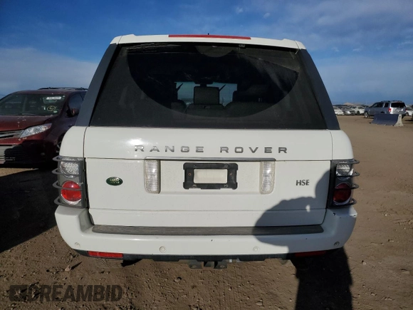 2008 Land Rover Range Rover HSE with VIN SALMF154X8A267890, listed as a Copart auction lot 46231585 with 186,558 mi miles and Clean Title. Bid and sale history available at DreamBid. Image 6.