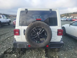 2023 Jeep Wrangler Sahara with VIN 1C4HJXEN4PW588585, listed as a Copart auction lot 86566484 with 38,020 mi miles and Salvage Title. Bid and sale history available at carsss.com. Image 6.