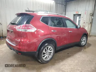 2015 Nissan Rogue SL with VIN 5N1AT2MV0FC762972, listed as a Copart auction lot 50247375 with 142,495 mi miles and Salvage Title. Bid and sale history available at DreamBid. Image 3.