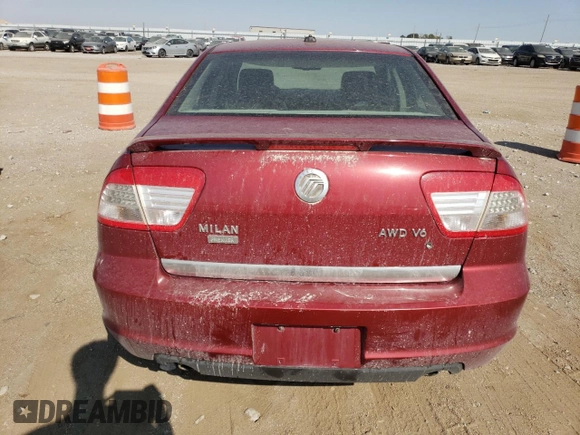 2008 Mercury Milan Premier with VIN 3MEHM02178R609030, listed as a Copart auction lot 74984504 with 187,804 mi miles and Clean Title. Bid and sale history available at carsss.com. Image 6.
