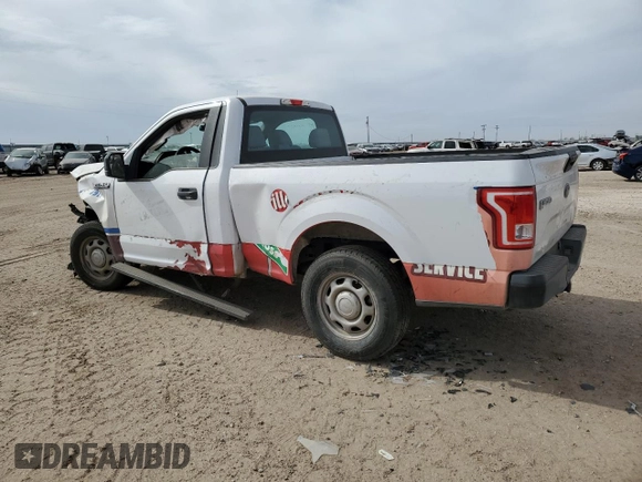 2017 Ford F-150 XL with VIN 1FTMF1C82HKD71605, listed as a Copart auction lot 44378285 with 81,978 mi miles and Salvage Title. Bid and sale history available at carsss.com. Image 2.