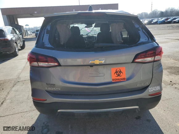 2024 Chevrolet Equinox LT with VIN 3GNAXTEG3RL332559, listed as a Copart auction lot 49460135 with 0 mi miles and Salvage Title. Bid and sale history available at carsss.com. Image 6.
