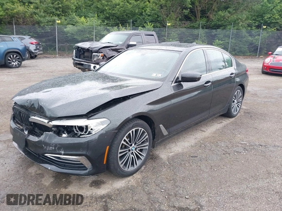 2018 BMW 5 Series 540i xDrive with VIN WBAJE7C59JWC55346, listed as a IAAI auction lot 42300109 with 107,868 mi miles and . Bid and sale history available at DreamBid. Image 2.