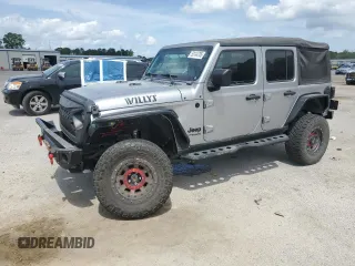 2020 Jeep Wrangler Unlimited Freedom z VIN 1C4HJXDG5LW216718, wystawiony jako Copart lot #53144705 z przebiegiem 27 932 mil mil oraz Czysty tytuł • Clean title. Historia ofert i sprzedaży dostępna na DreamBid. Obrazek 1.