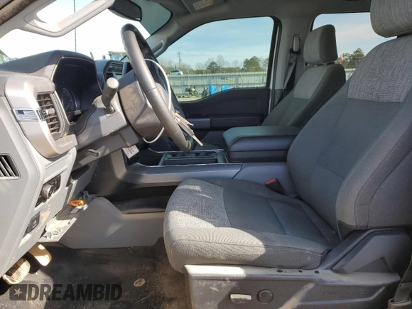 2023 Ford F-150 XL with VIN 1FTFW1E59PKE35312, listed as a Copart auction lot 86181444 with 19,849 mi miles and Salvage Title. Bid and sale history available at carsss.com. Image 7.