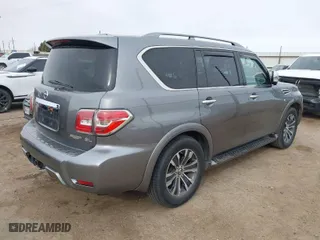 2018 Nissan Armada SL with VIN JN8AY2ND9J9059697, listed as a IAAI auction lot 41386883 with 125,168 mi miles. Bid and sale history available at carsss.com. Image 4.