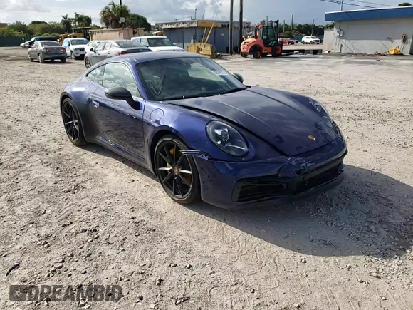 2024 Porsche 911 Carrera with VIN WP0AA2A99RS210110, listed as a Copart auction lot 68068314 with 348 mi miles and Salvage Title. Bid and sale history available at carsss.com. Image 11.