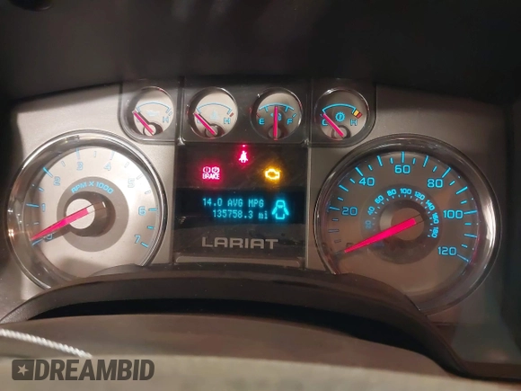 2009 Ford F-150 XL with VIN 1FTPW14V19FA15416, listed as a IAAI auction lot 41203618 with 135,758 mi miles. Bid and sale history available at carsss.com. Image 7.