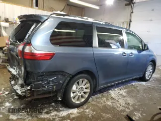 2016 Toyota Sienna Ltd with VIN 5TDDK3DC0GS142468, listed as a Copart auction lot 44816915 with 117,939 mi miles and Salvage Title. Bid and sale history available at carsss.com. Image 3.