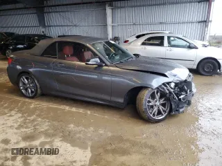 2016 BMW 2 Series M235i with VIN WBA1M1C53GV394156, listed as a Copart auction lot 43553255 with 63,291 mi miles and Salvage Title. Bid and sale history available at carsss.com. Image 4.