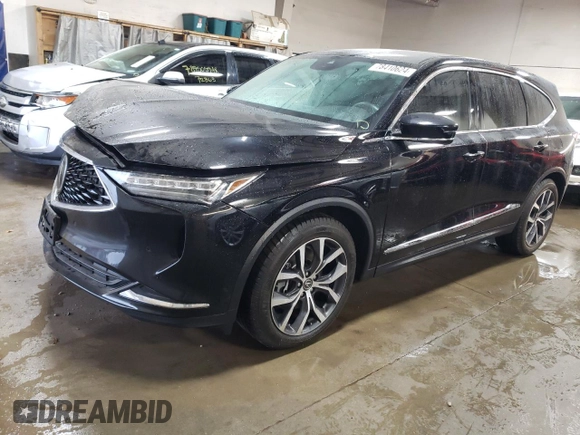 2022 Acura MDX Technology z VIN 5J8YD9H44NL007155, wystawiony jako Copart lot #78410624 z przebiegiem 45 261 mil mil oraz Szkoda całkowita • Salvage title. Historia ofert i sprzedaży dostępna na DreamBid. Obrazek 1.