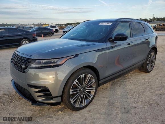 2024 Land Rover Range Rover Velar Dynamic SE with VIN SALYL2EX9RA374411, listed as a Copart auction lot 84214554 with 8,090 mi miles and Non Repairable. Bid and sale history available at carsss.com. Image 1.