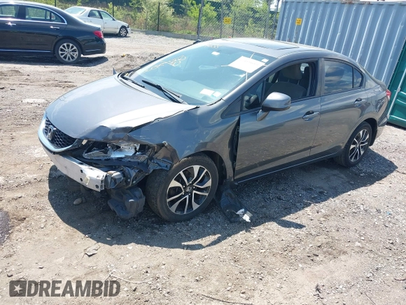 2013 Honda Civic EX with VIN 2HGFB2F86DH523443, listed as a IAAI auction lot 42199685 with 189,804 mi miles and . Bid and sale history available at DreamBid. Image 2.