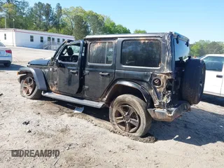 2019 Jeep Wrangler Unlimited Sport S with VIN 1C4HJXDG7KW671598, listed as a IAAI auction lot 42059734 with 63,899 mi miles and . Bid and sale history available at DreamBid. Image 3.