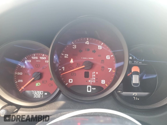 2019 Porsche Macan S with VIN WP1AB2A59KLB30217, listed as a Copart auction lot 55842105 with 73,280 mi miles and Salvage title. Bid and sale history available at DreamBid. Image 9.