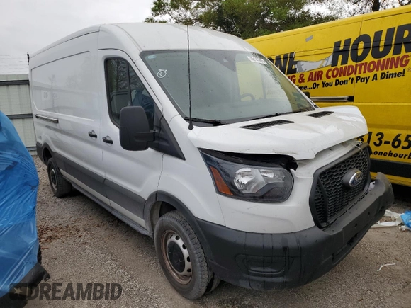 2023 Ford Transit Cargo with VIN 1FTBR1C85PKC00960, listed as a Copart auction lot 46147865 with 37,492 mi miles and Salvage Title. Bid and sale history available at carsss.com. Image 4.