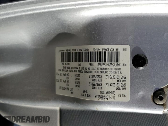 2007 Chrysler PT Cruiser Touring with VIN 3A8FY58B97T527692, listed as a Copart auction lot 45914655 with 55,891 mi miles and Salvage Title. Bid and sale history available at DreamBid. Image 13.