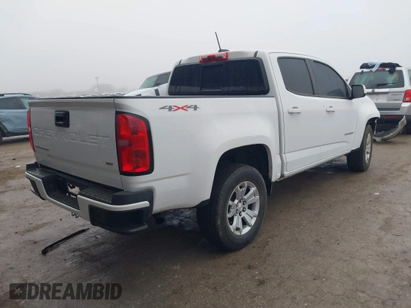 2022 Chevrolet Colorado 4WD LT with VIN 1GCGTCEN0N1248245, listed as a IAAI auction lot 41452261 with 54,657 mi miles and . Bid and sale history available at DreamBid. Image 4.