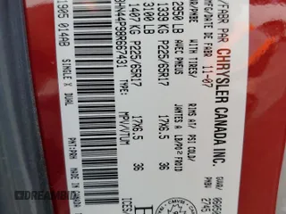 2008 Dodge Grand Caravan z VIN 2D8HN44P98R667431, wystawiony jako Copart lot #56534075 z przebiegiem 176 208 mil mil oraz Szkoda całkowita • Salvage title. Historia ofert i sprzedaży dostępna na DreamBid. Obrazek 13.