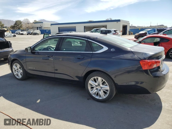 2017 Chevrolet Impala LS with VIN 2G11Z5SA2H9197745, listed as a Copart auction lot 46480825 with 38,634 mi miles and Salvage Title. Bid and sale history available at DreamBid. Image 2.