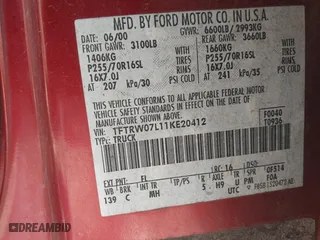 2001 Ford F-150 SuperCrew XLT with VIN 1FTRW07L11KE20412, listed as a IAAI auction lot 41877980 with 1 mi miles. Bid and sale history available at carsss.com. Image 9.