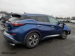 2022 Nissan Murano S with VIN 5N1AZ2AS9NC108754, listed as a Copart auction lot 83226194 with 53,940 mi miles and Salvage Title. Bid and sale history available at carsss.com. Image 3.