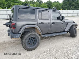 2018 Jeep Wrangler Unlimited Sahara с VIN 1C4HJXEG0JW308332, выставлен на аукционе Copart как лот 58778355 с пробегом 90 384 миль миль и Списание • Salvage title. История ставок и продаж доступна на DreamBid. Изображение 3.