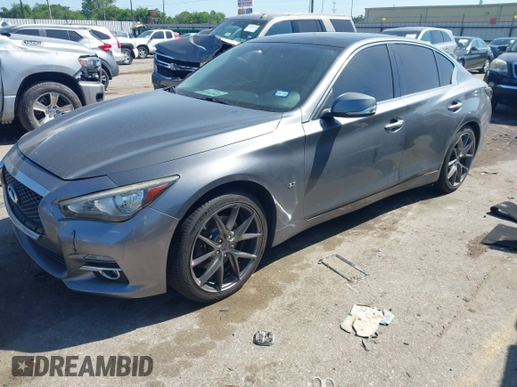 2014 Infiniti Q50 Sport with VIN JN1BV7AR4EM689009, listed as a IAAI auction lot 41990992 with 131,071 mi miles and . Bid and sale history available at DreamBid. Image 17.