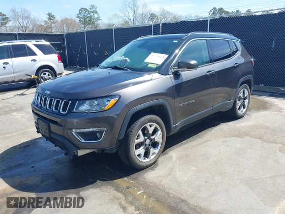2018 Jeep Compass Limited with VIN 3C4NJDCB4JT436345, listed as a IAAI auction lot 41799163 with 71,778 mi miles and . Bid and sale history available at DreamBid. Image 2.
