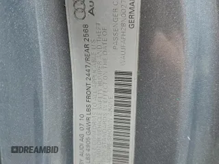 2011 Audi A5 Premium Plus z VIN WAUJFAFH2BN002714, wystawiony jako Copart lot #59365435 z przebiegiem 132 462 mil mil oraz Szkoda całkowita • Salvage title. Historia ofert i sprzedaży dostępna na DreamBid. Obrazek 12.