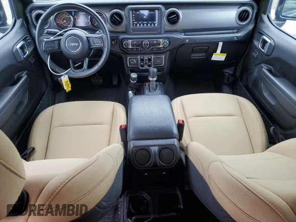 2022 Jeep Wrangler Unlimited Sport with VIN 1C4HJXDG2NW279018, listed as a Copart auction lot 87961135 with 11,015 mi miles and Salvage title. Bid and sale history available at DreamBid. Image 8.