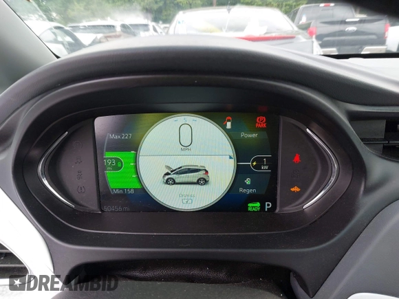 2020 Chevrolet Bolt EV LT with VIN 1G1FY6S07L4145819, listed as a IAAI auction lot 42098994 with 50,456 mi miles and . Bid and sale history available at DreamBid. Image 7.