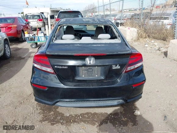 2014 Honda Civic Coupe EX with VIN 2HGFG3B80EH517975, listed as a IAAI auction lot 41523822 with 124,211 mi miles. Bid and sale history available at carsss.com. Image 16.