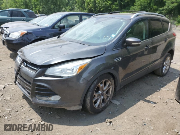 2016 Ford Escape Titanium with VIN 1FMCU9JX8GUB85463, listed as a Copart auction lot 58013684 with 147,620 mi miles and Salvage Title. Bid and sale history available at carsss.com. Image 1.