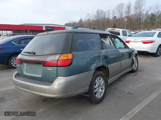 2000 Subaru Legacy Wagon Outback w/GB Equip with VIN 4S3BH6755Y6618462, listed as a IAAI auction lot 41801341 with 279,150 mi miles. Bid and sale history available at carsss.com. Image 4.